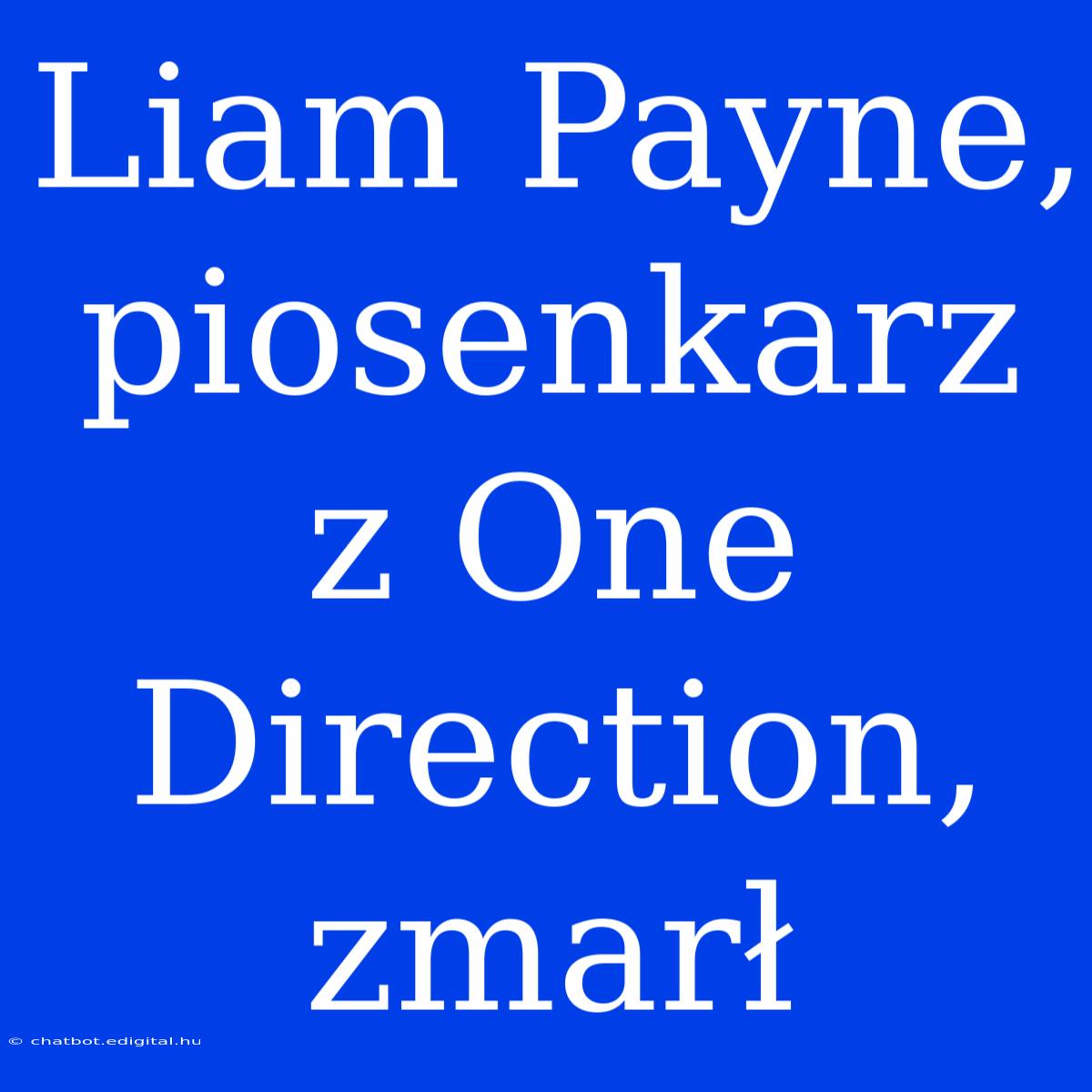 Liam Payne, Piosenkarz Z One Direction, Zmarł 