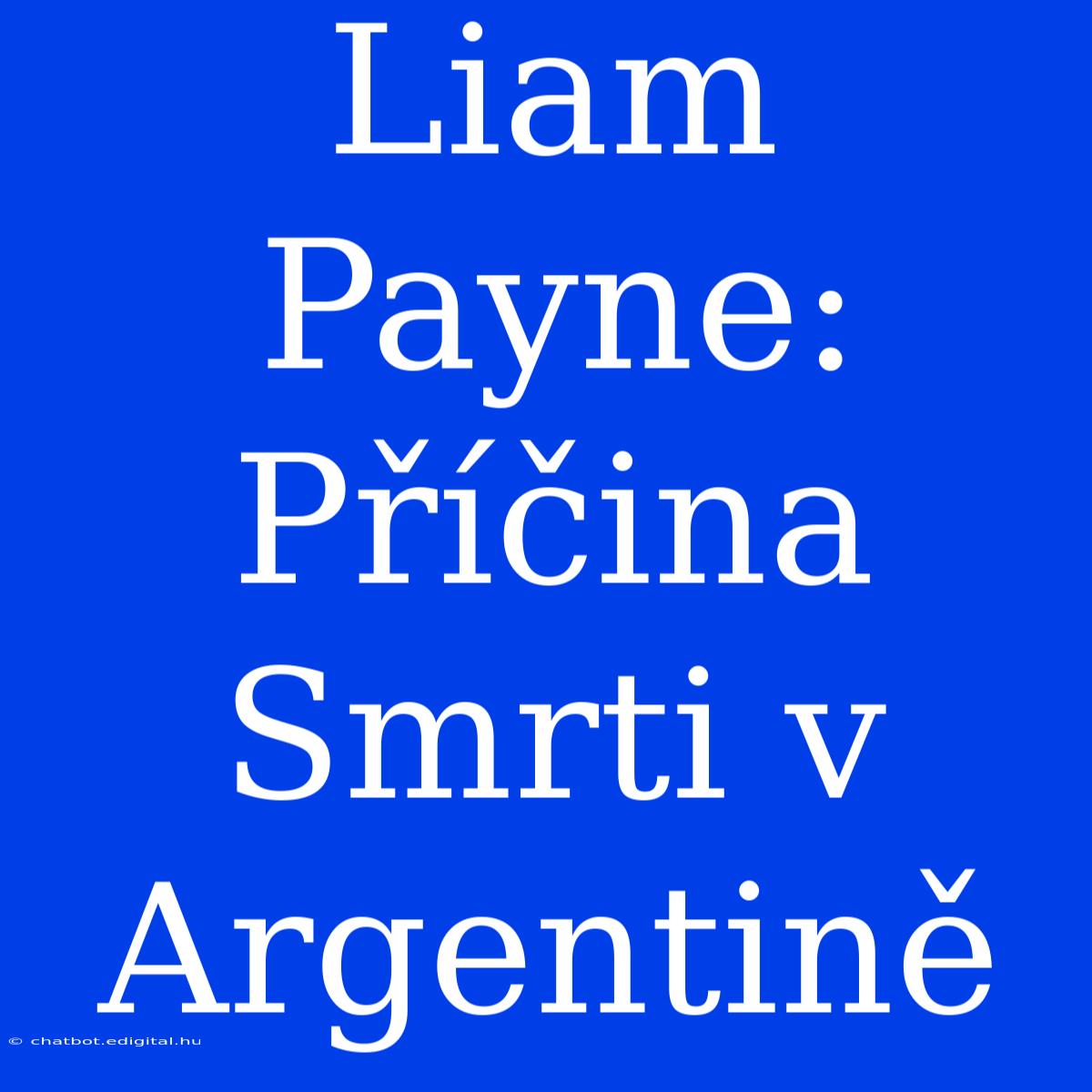 Liam Payne: Příčina Smrti V Argentině