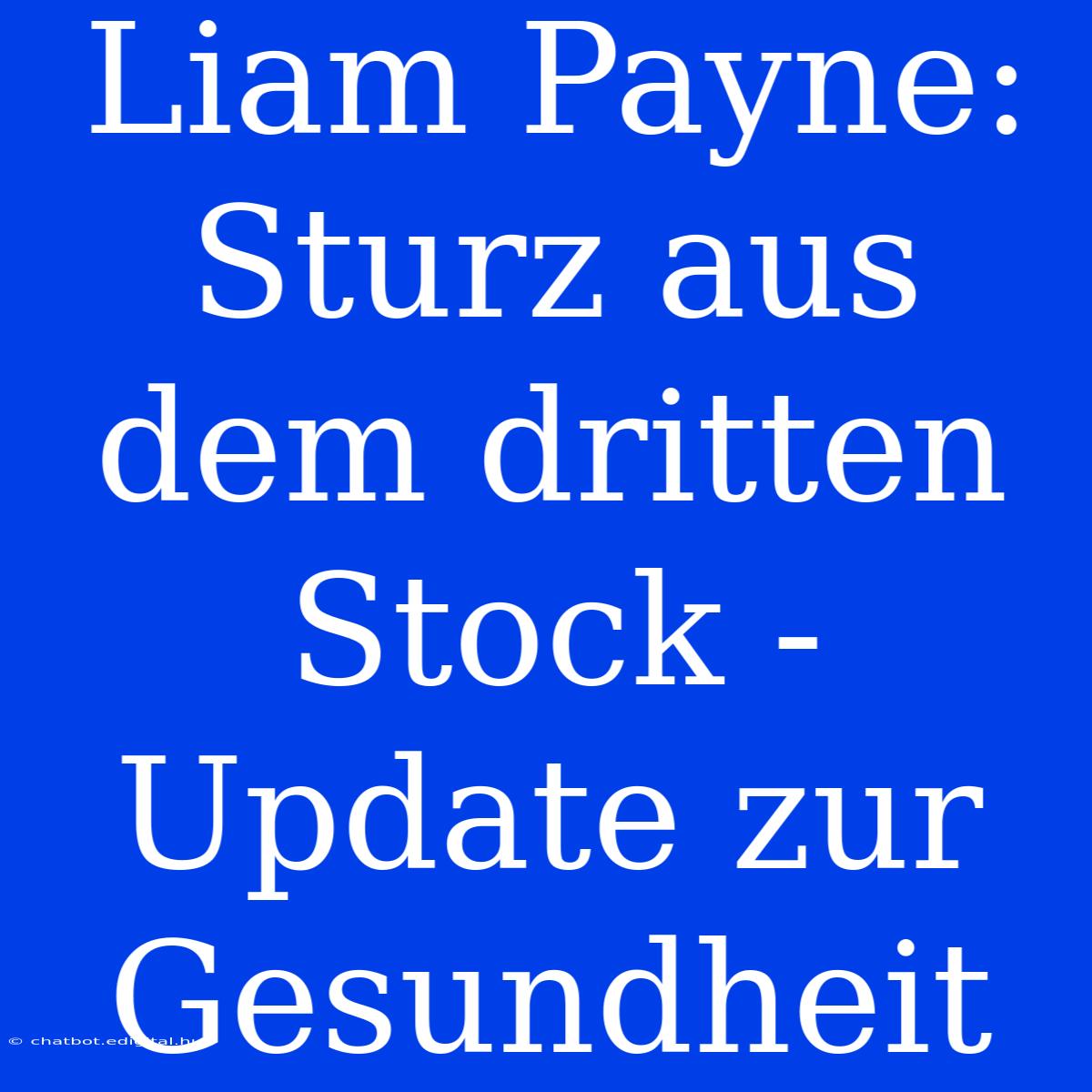 Liam Payne: Sturz Aus Dem Dritten Stock - Update Zur Gesundheit 