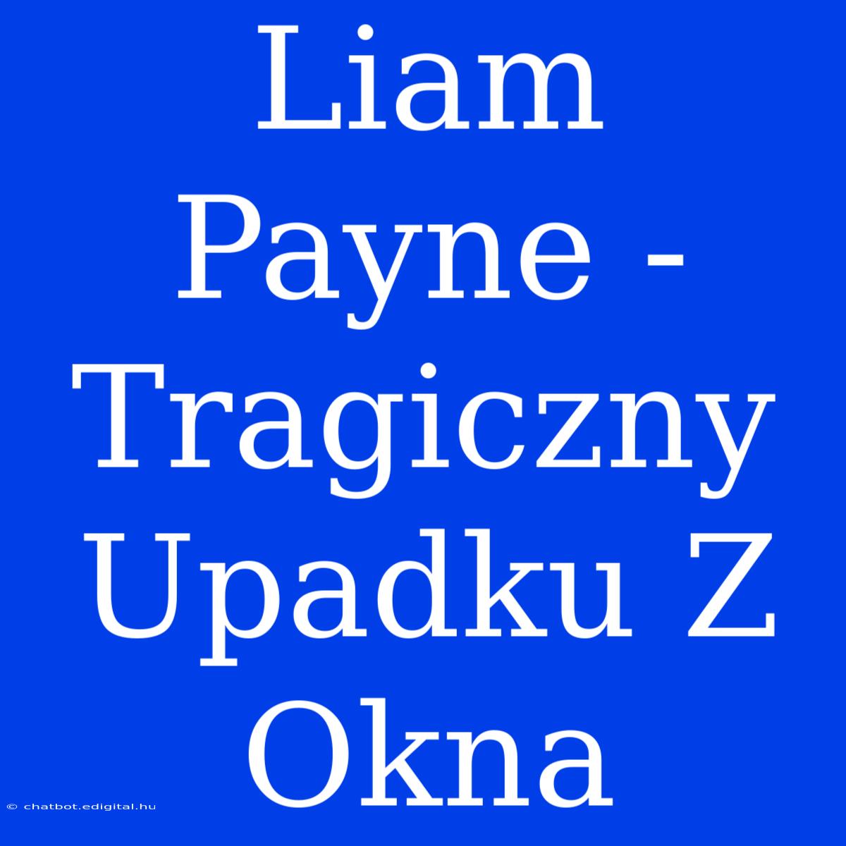 Liam Payne - Tragiczny Upadku Z Okna