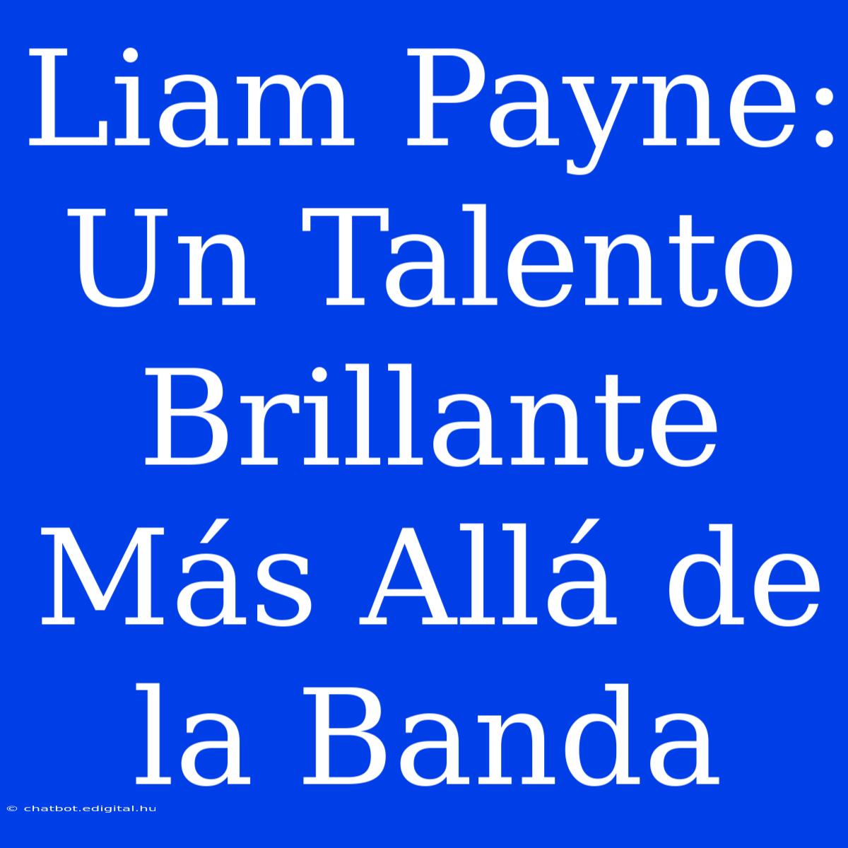 Liam Payne: Un Talento Brillante Más Allá De La Banda