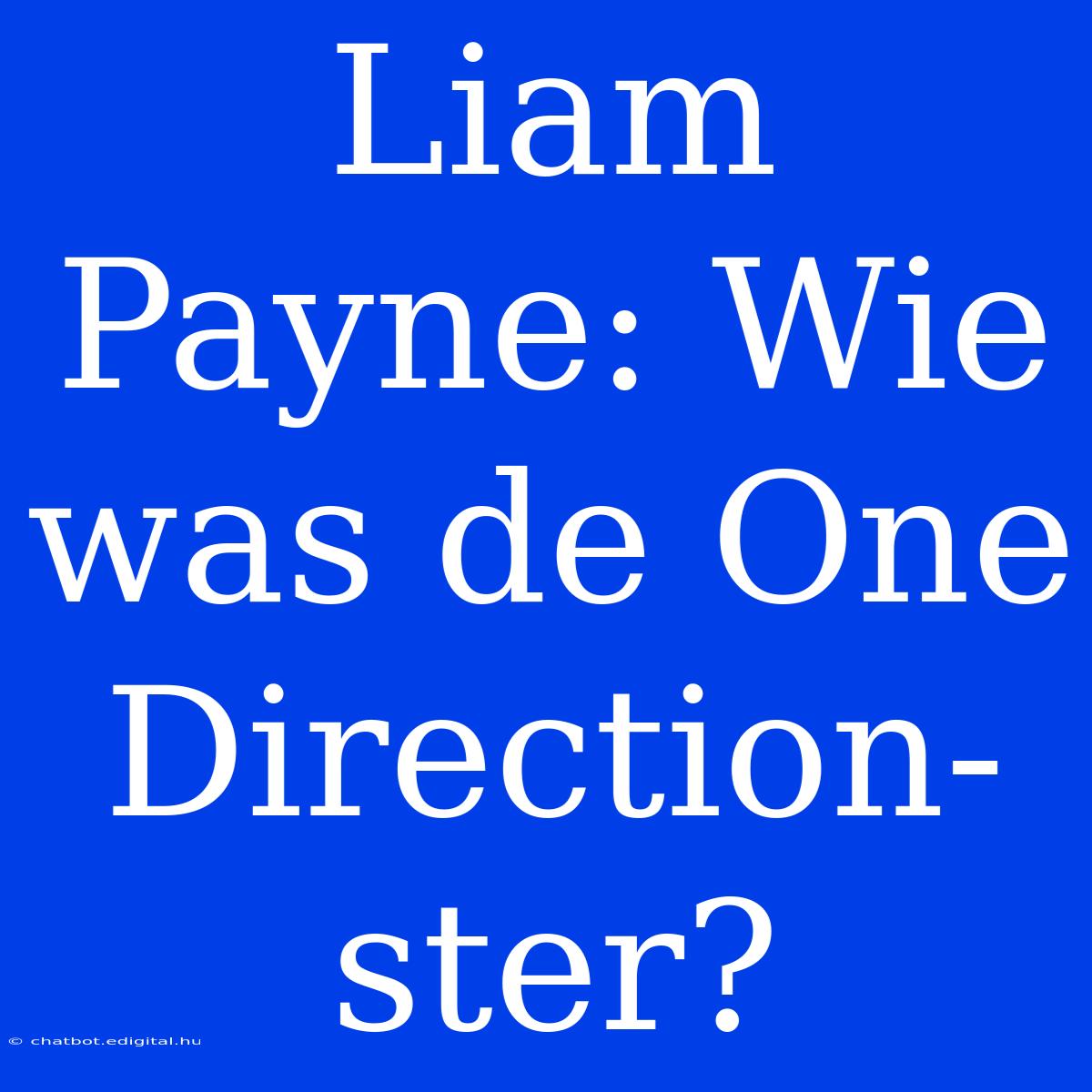 Liam Payne: Wie Was De One Direction-ster?