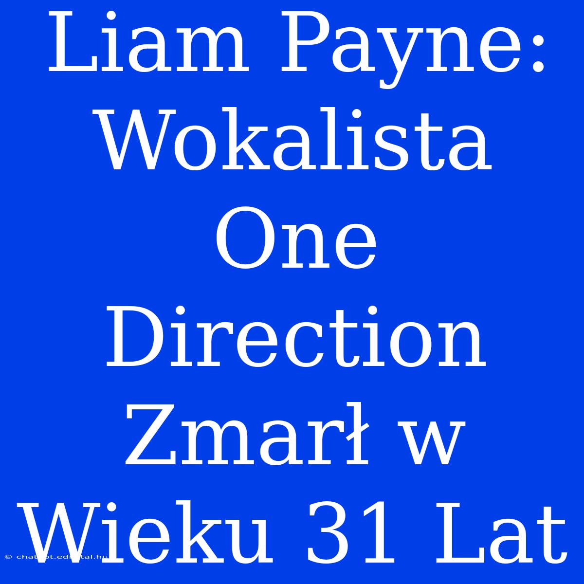 Liam Payne: Wokalista One Direction Zmarł W Wieku 31 Lat