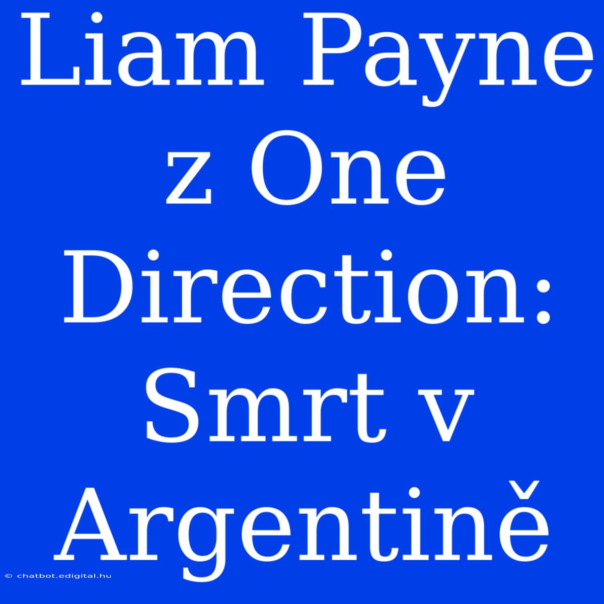 Liam Payne Z One Direction: Smrt V Argentině