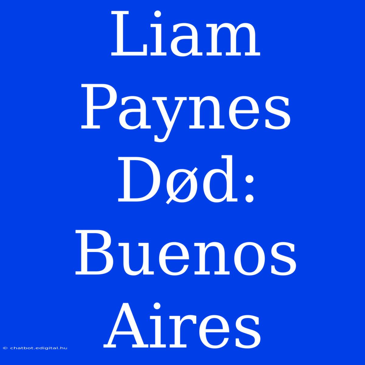 Liam Paynes Død: Buenos Aires 