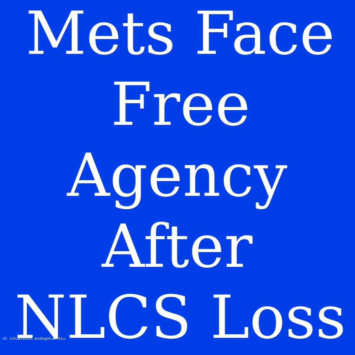 Mets Face Free Agency After NLCS Loss