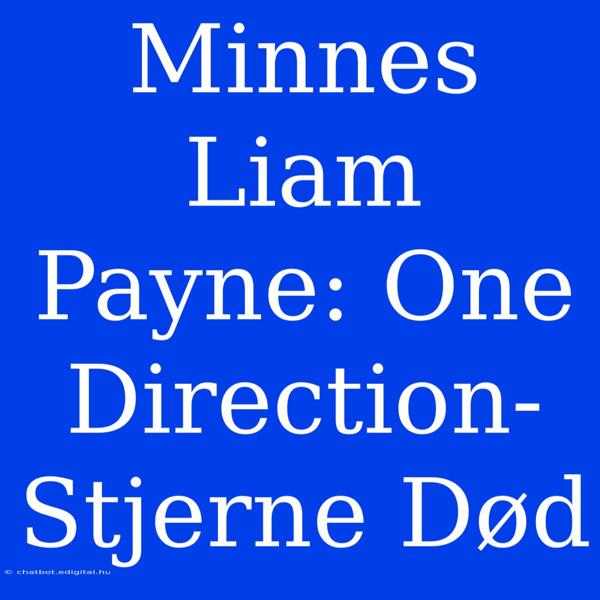 Minnes Liam Payne: One Direction-Stjerne Død