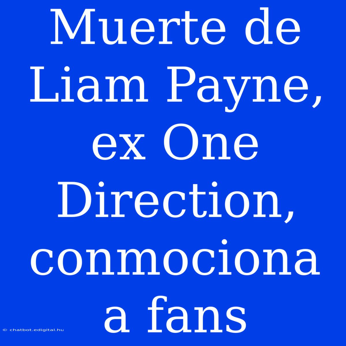 Muerte De Liam Payne, Ex One Direction, Conmociona A Fans