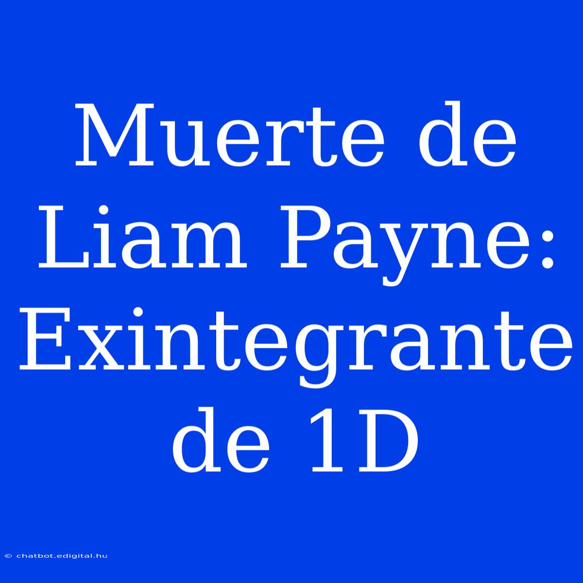 Muerte De Liam Payne: Exintegrante De 1D