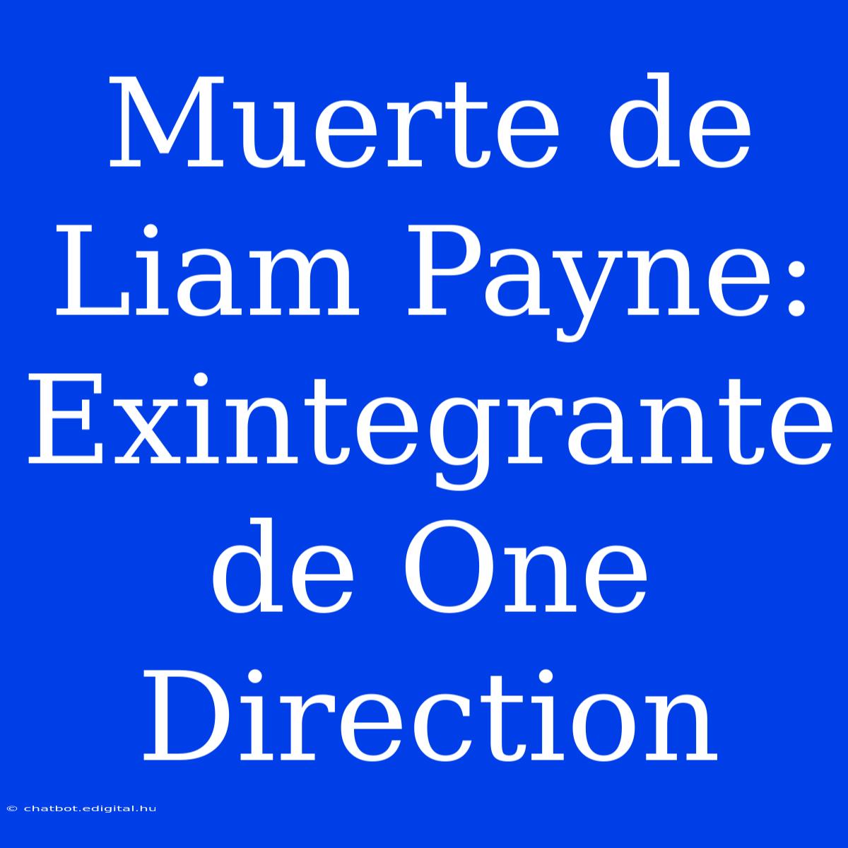 Muerte De Liam Payne: Exintegrante De One Direction 