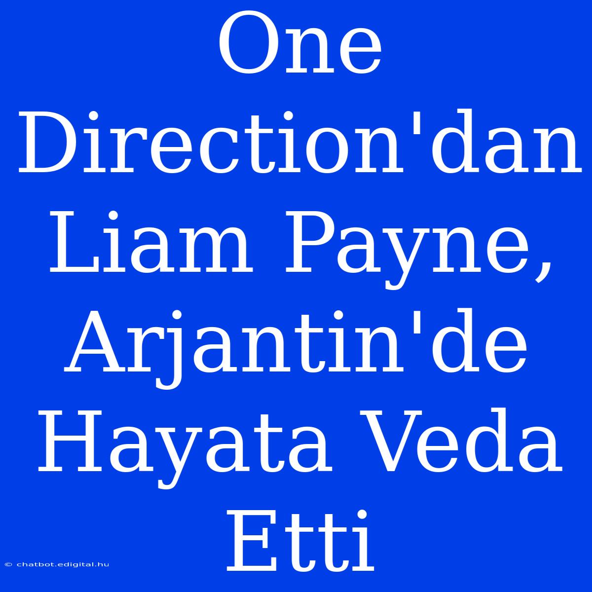 One Direction'dan Liam Payne, Arjantin'de Hayata Veda Etti