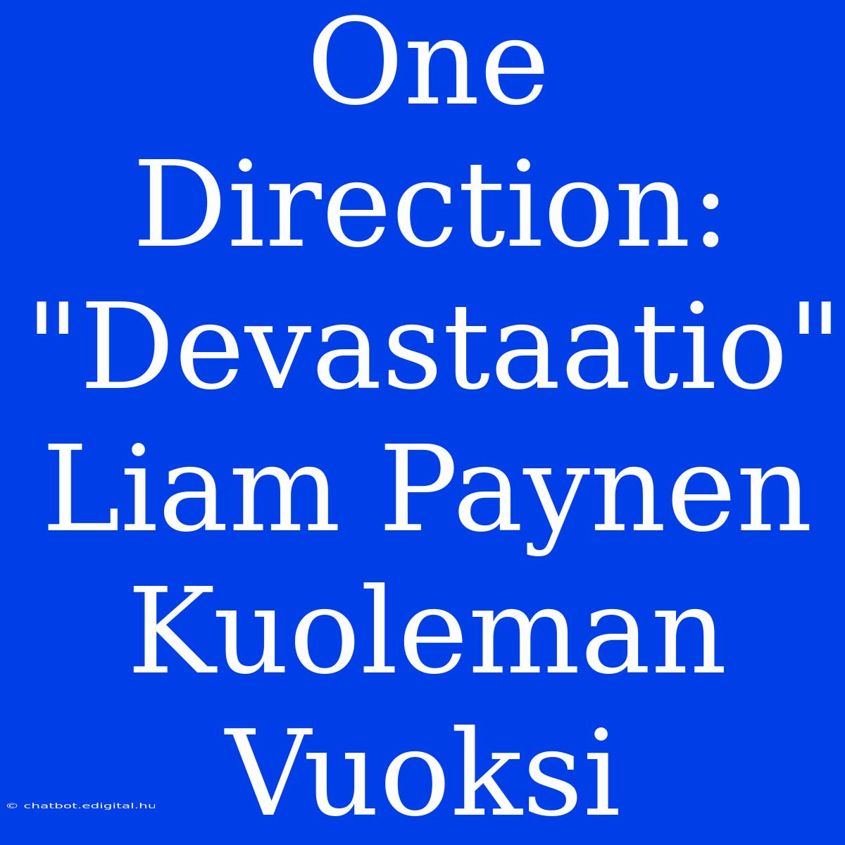 One Direction: 