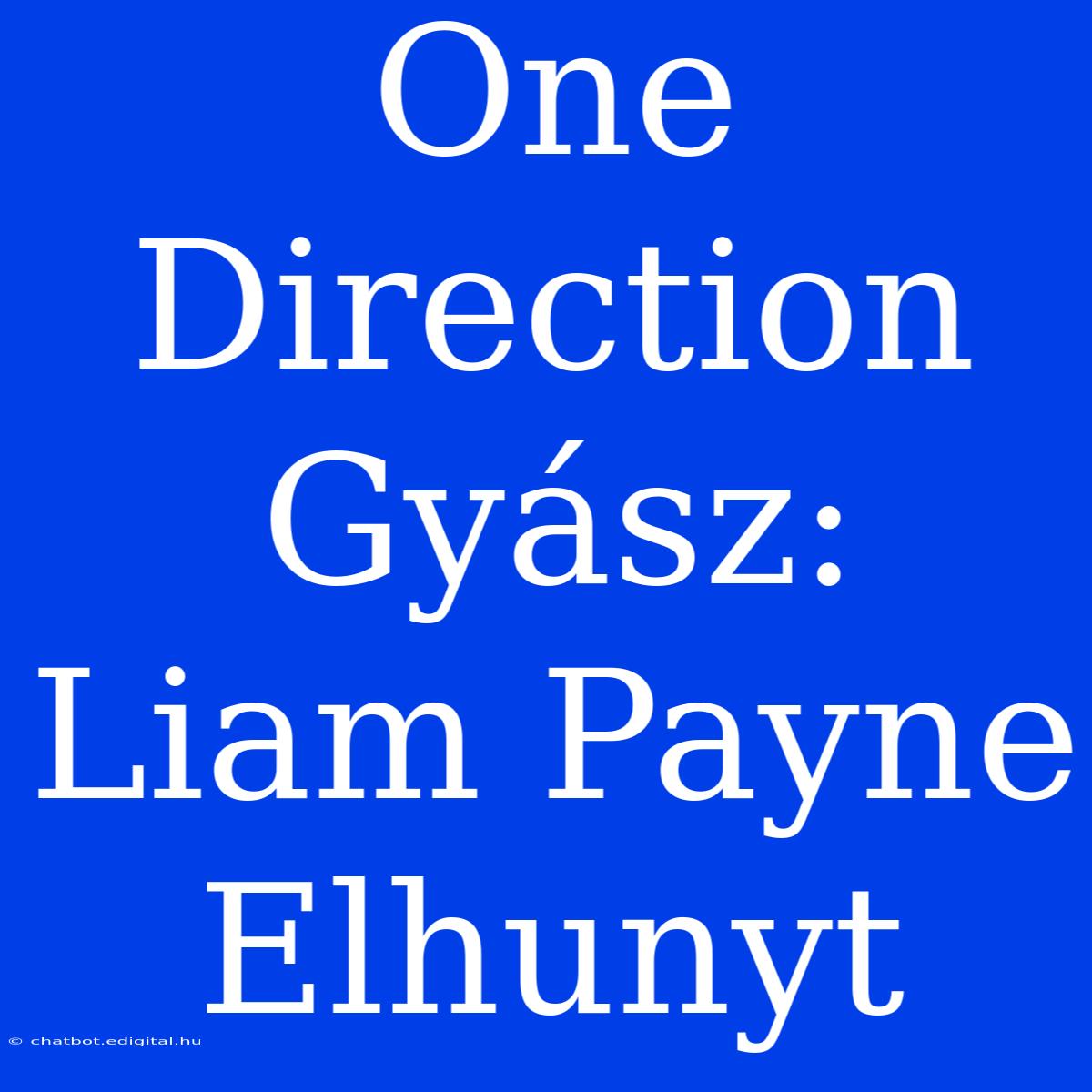 One Direction Gyász: Liam Payne Elhunyt