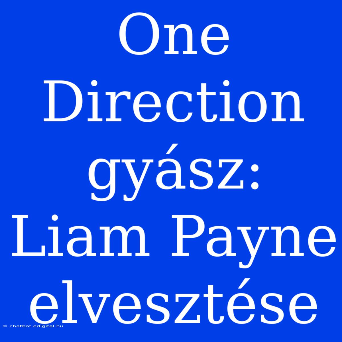 One Direction Gyász: Liam Payne Elvesztése