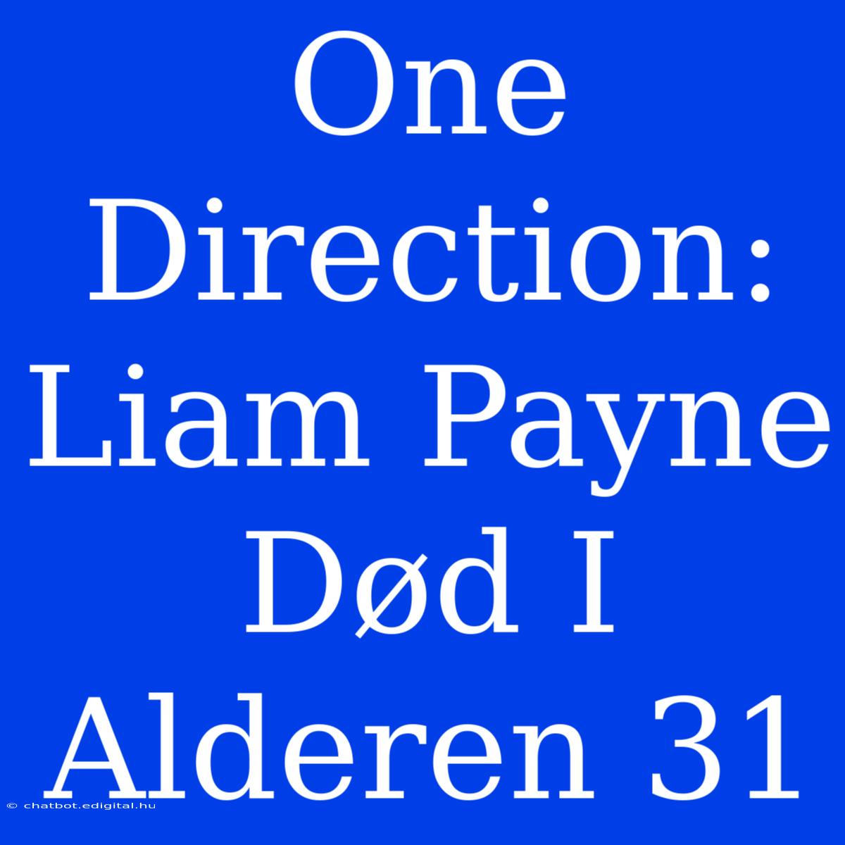 One Direction: Liam Payne Død I Alderen 31