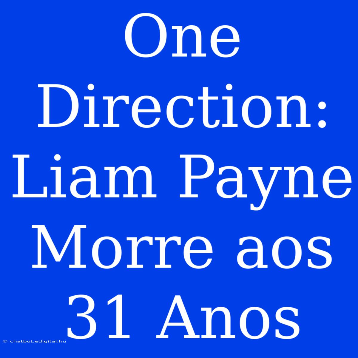 One Direction: Liam Payne Morre Aos 31 Anos