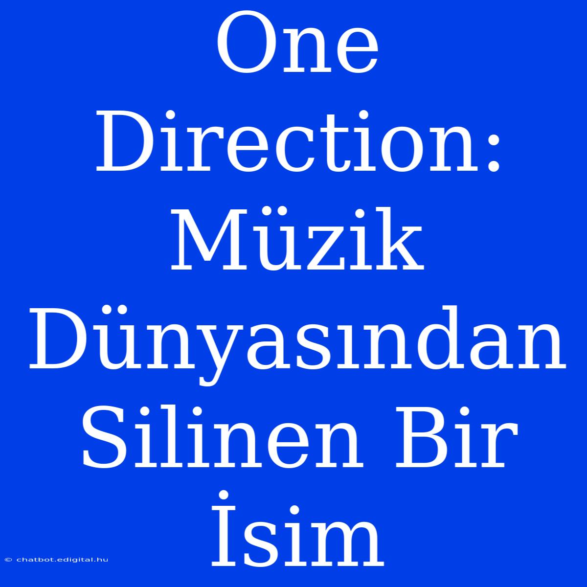 One Direction: Müzik Dünyasından Silinen Bir İsim