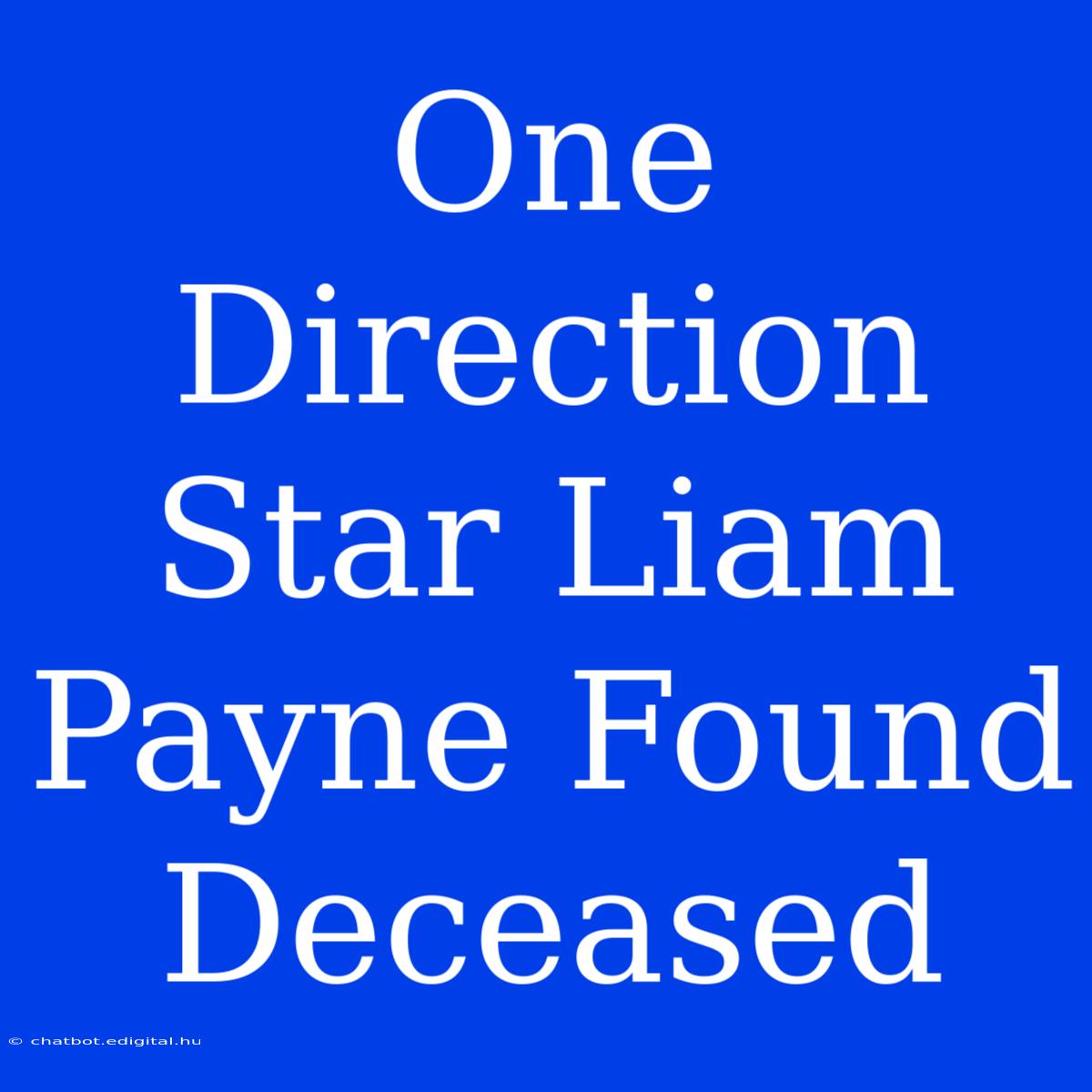 One Direction Star Liam Payne Found Deceased