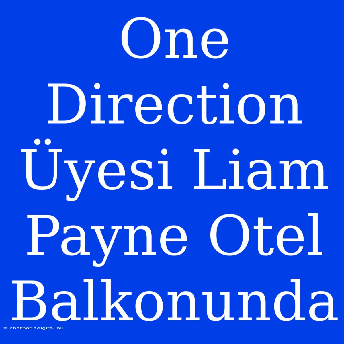 One Direction Üyesi Liam Payne Otel Balkonunda