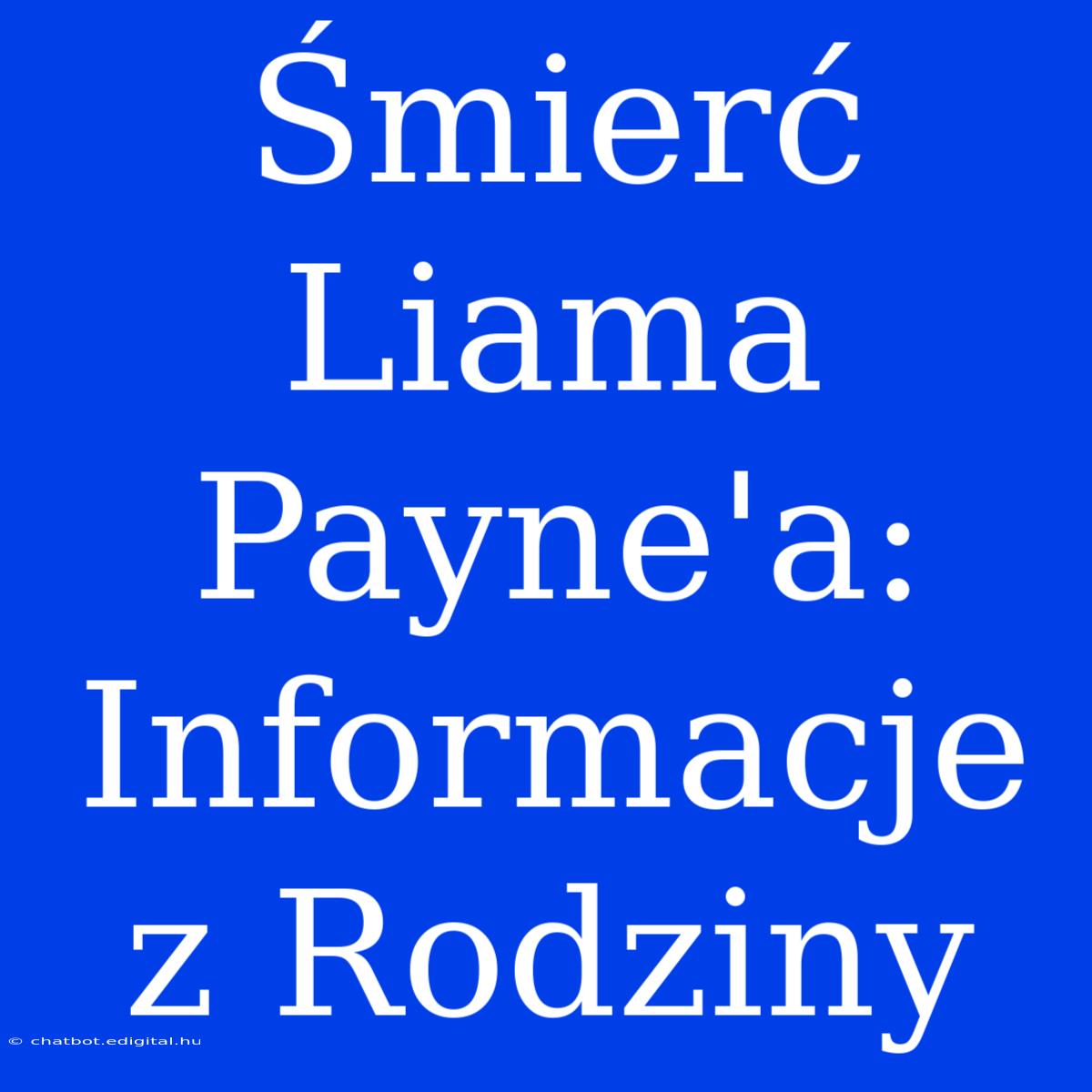 Śmierć Liama Payne'a: Informacje Z Rodziny