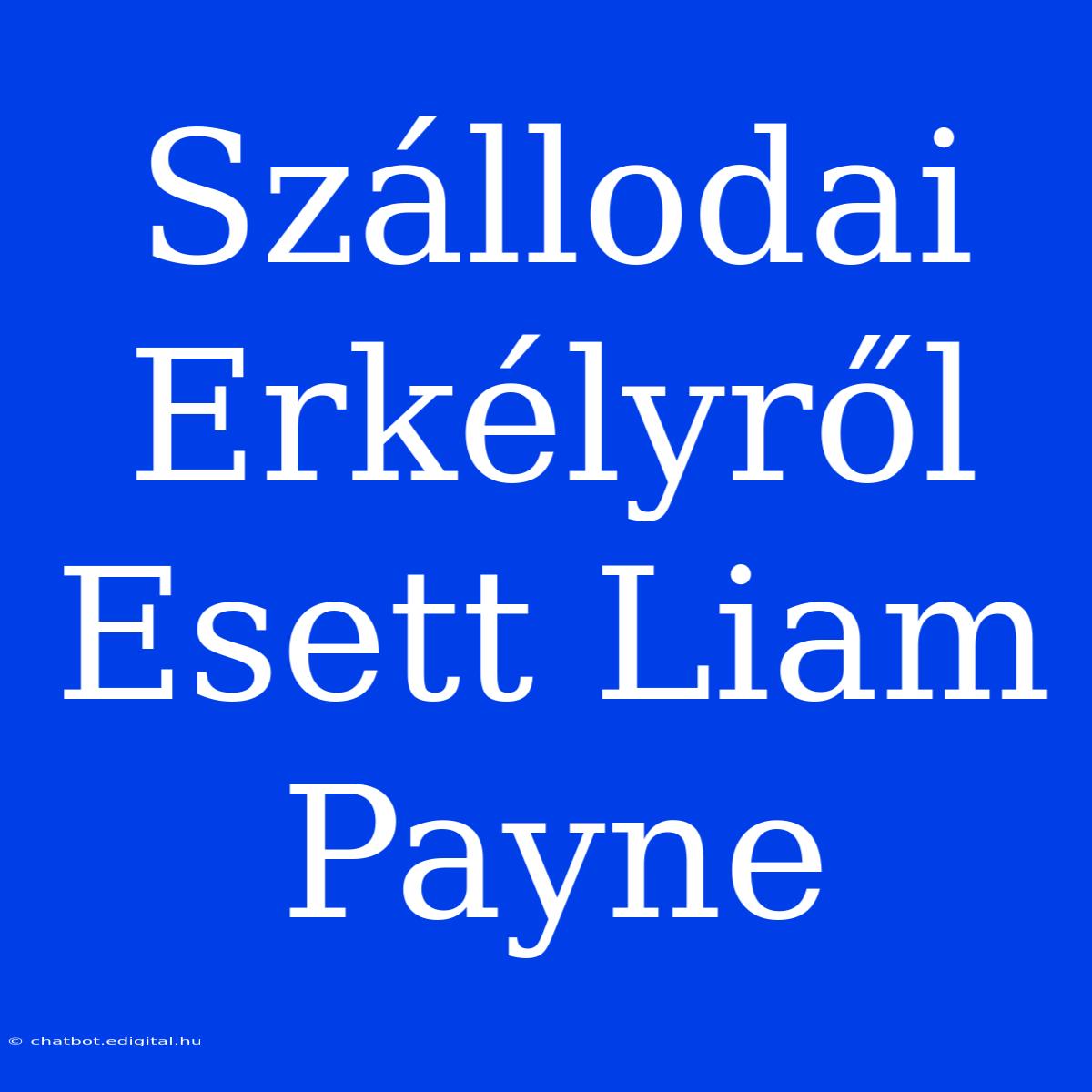 Szállodai Erkélyről Esett Liam Payne