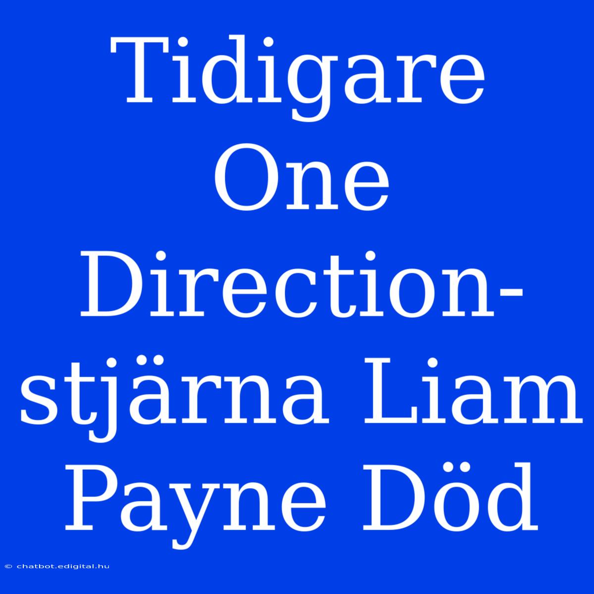 Tidigare One Direction-stjärna Liam Payne Död