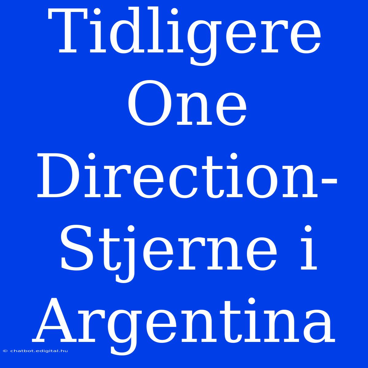 Tidligere One Direction-Stjerne I Argentina