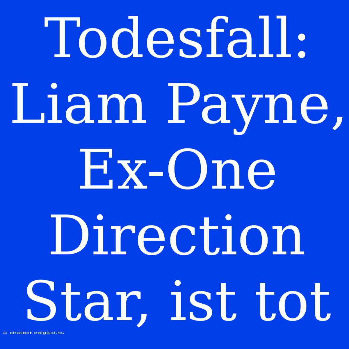 Todesfall: Liam Payne, Ex-One Direction Star, Ist Tot 