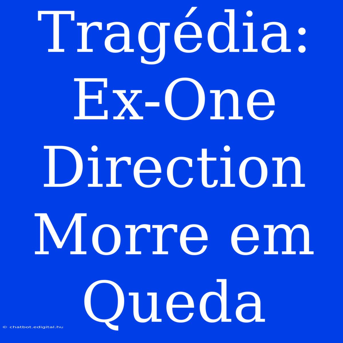 Tragédia: Ex-One Direction Morre Em Queda