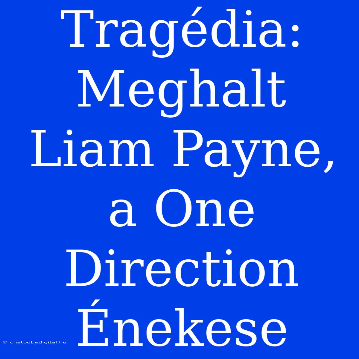 Tragédia: Meghalt Liam Payne, A One Direction Énekese