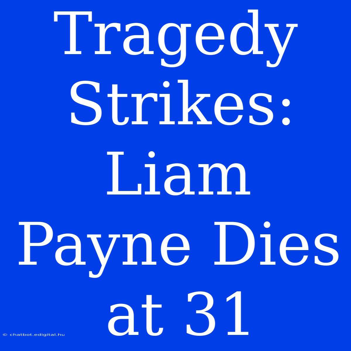 Tragedy Strikes: Liam Payne Dies At 31