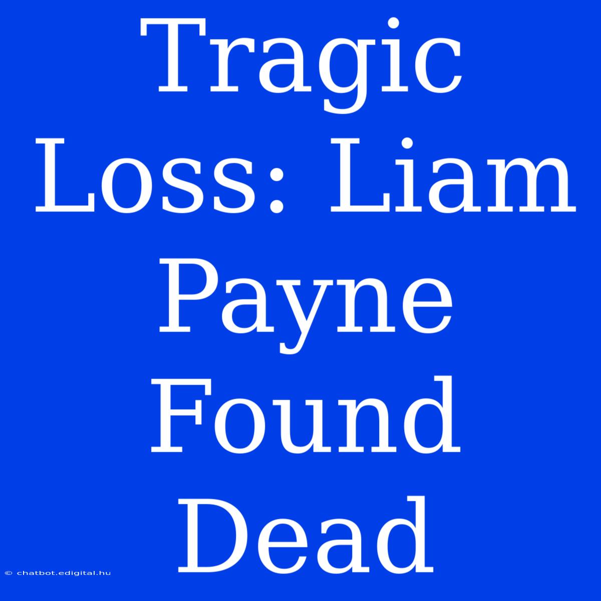 Tragic Loss: Liam Payne Found Dead