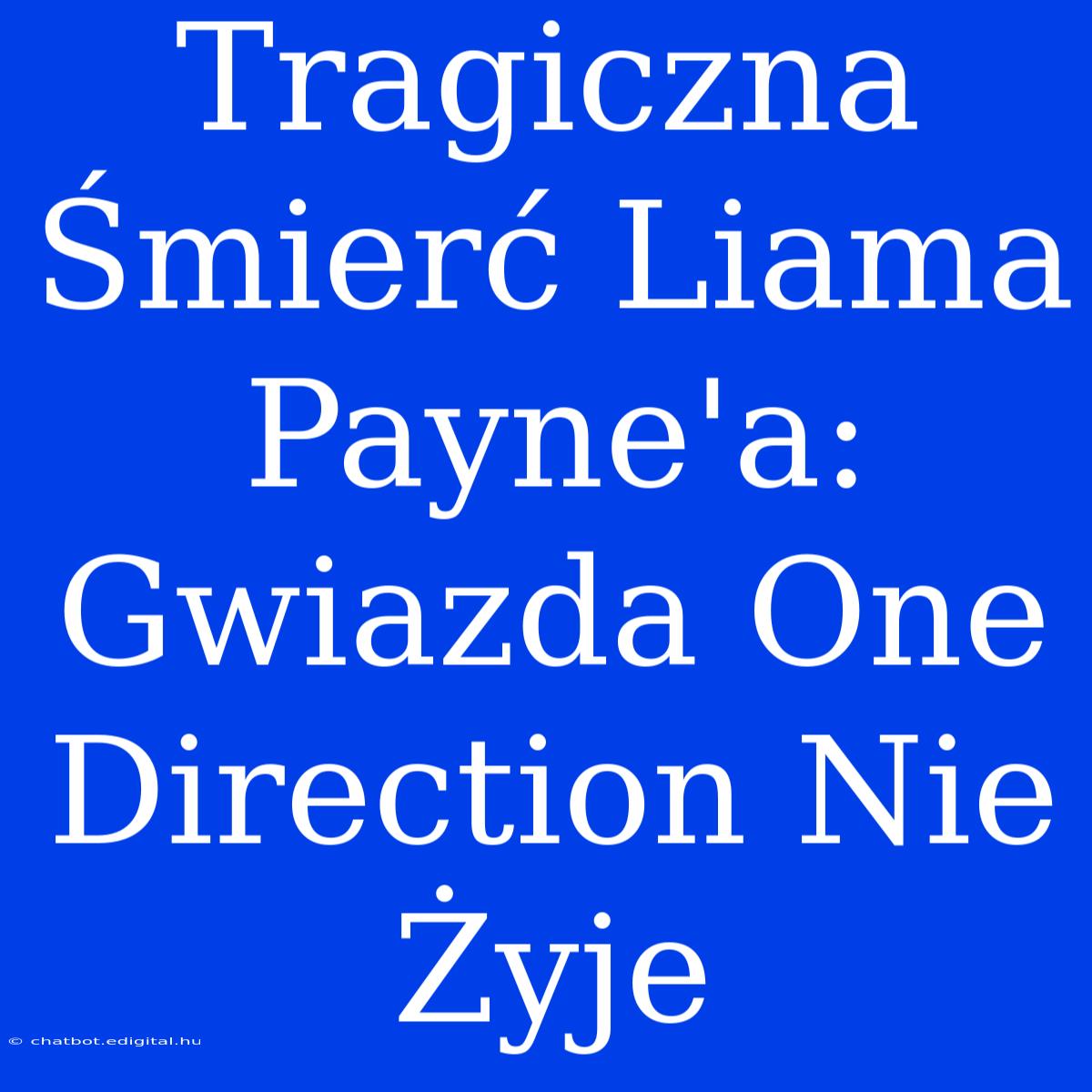 Tragiczna Śmierć Liama Payne'a: Gwiazda One Direction Nie Żyje