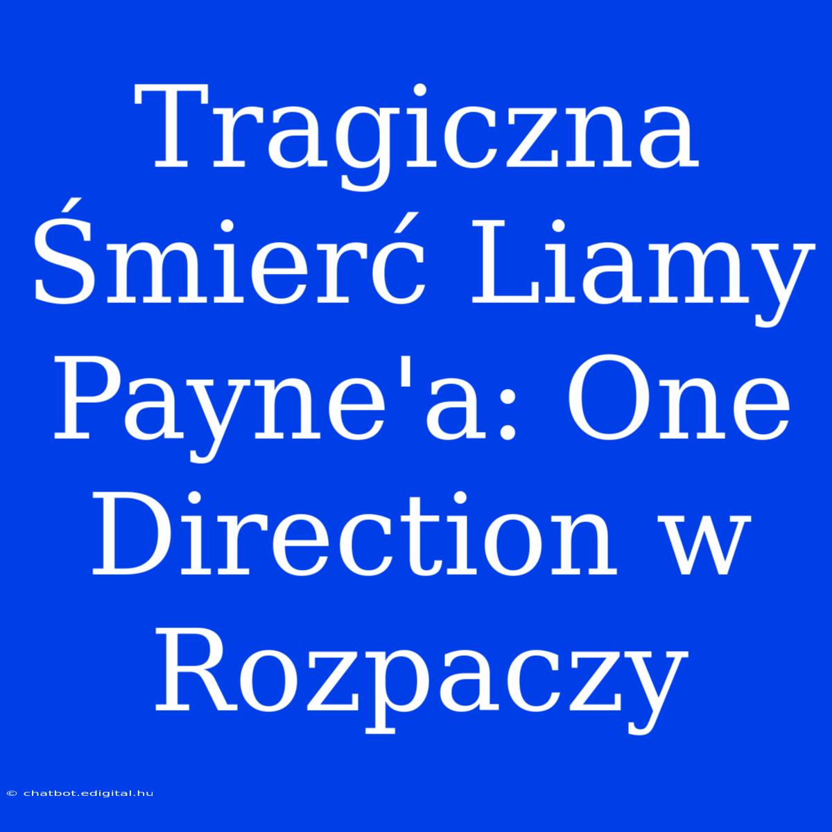 Tragiczna Śmierć Liamy Payne'a: One Direction W Rozpaczy