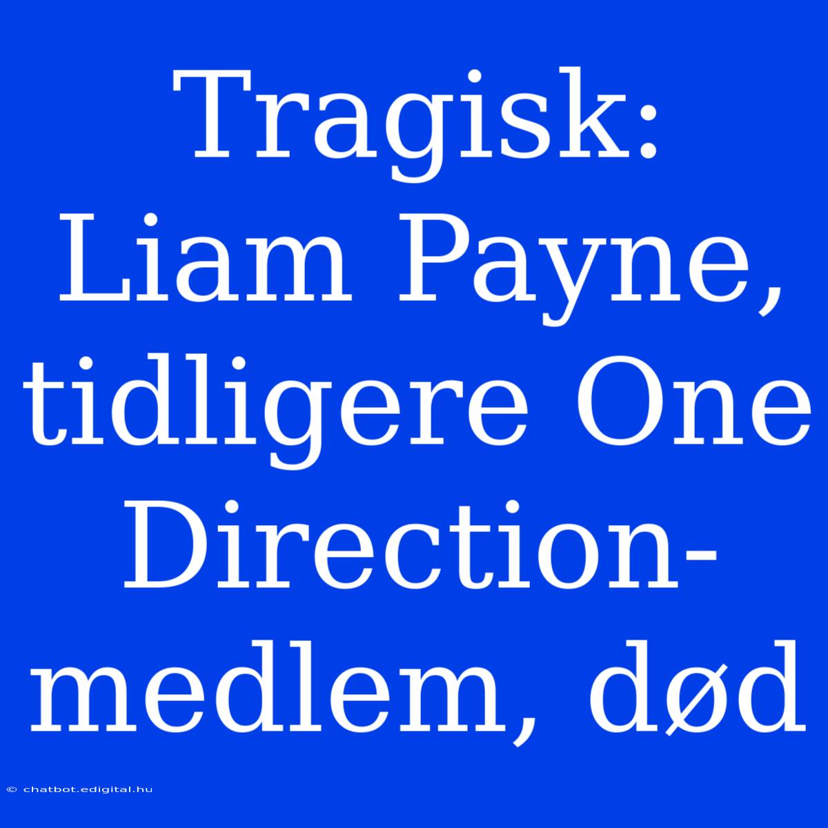 Tragisk: Liam Payne, Tidligere One Direction-medlem, Død