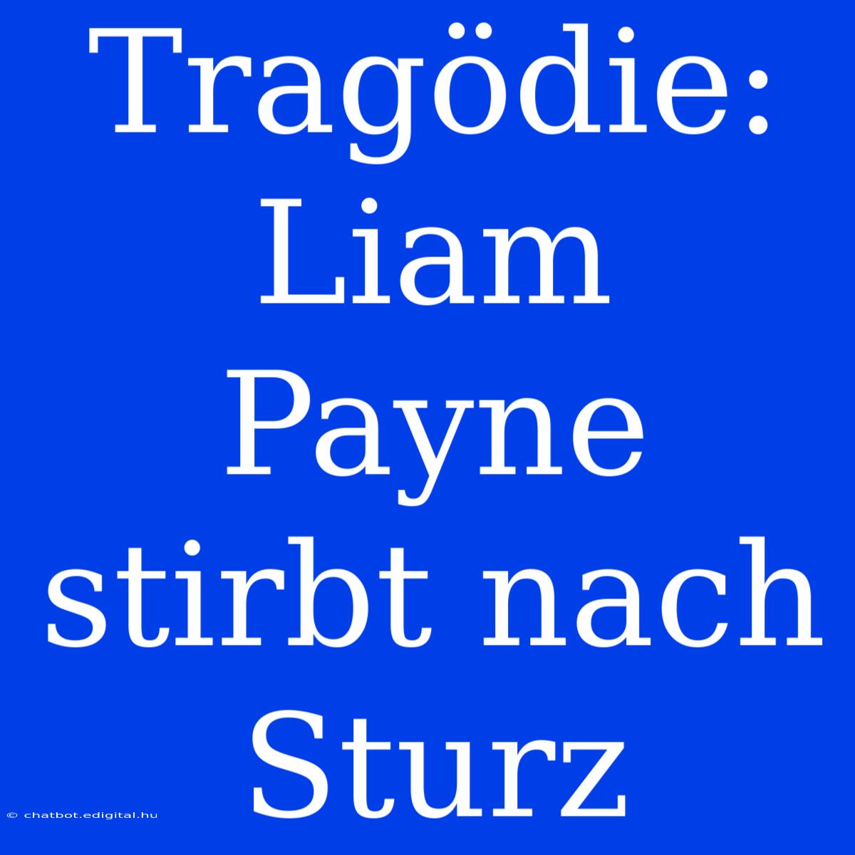 Tragödie: Liam Payne Stirbt Nach Sturz