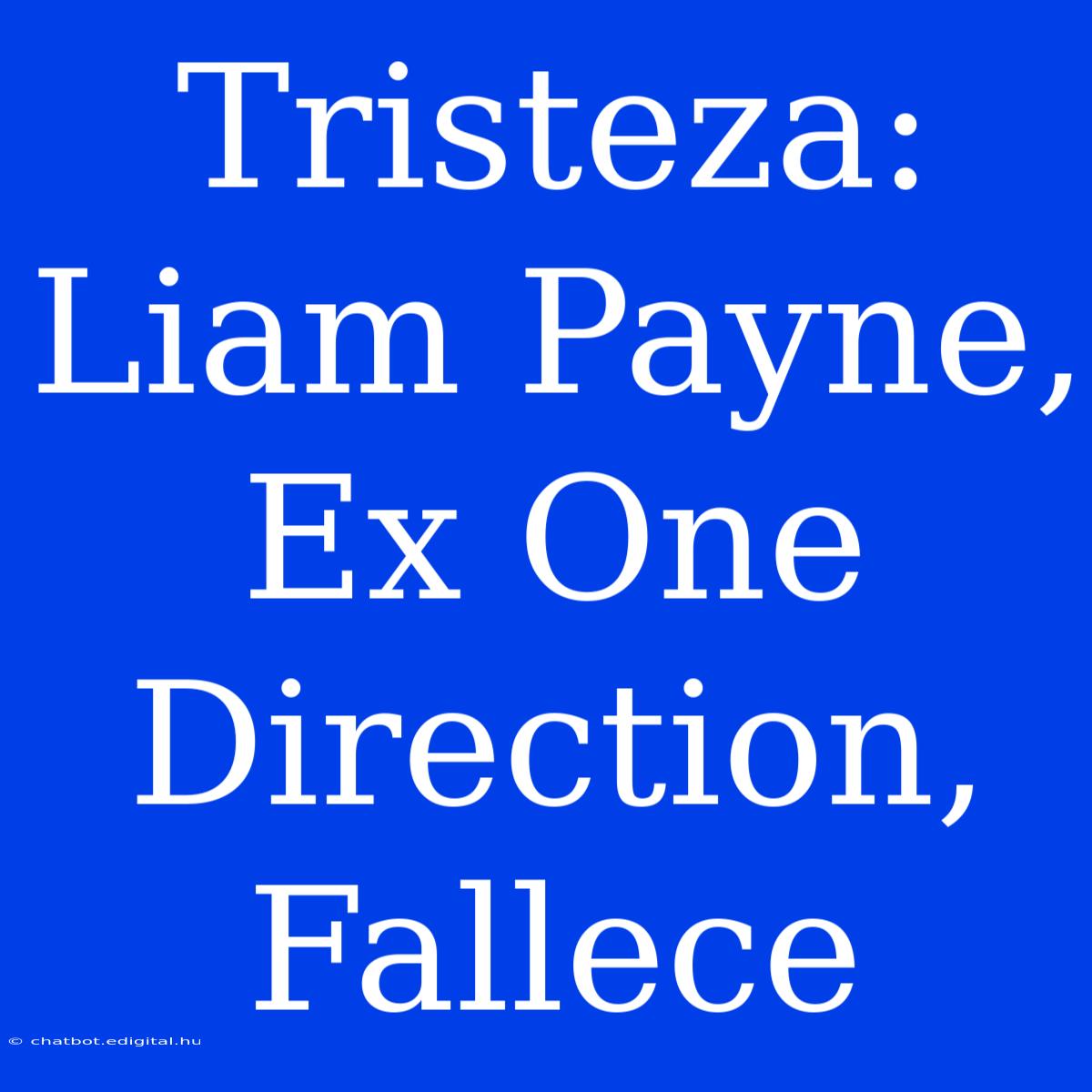 Tristeza: Liam Payne, Ex One Direction, Fallece 