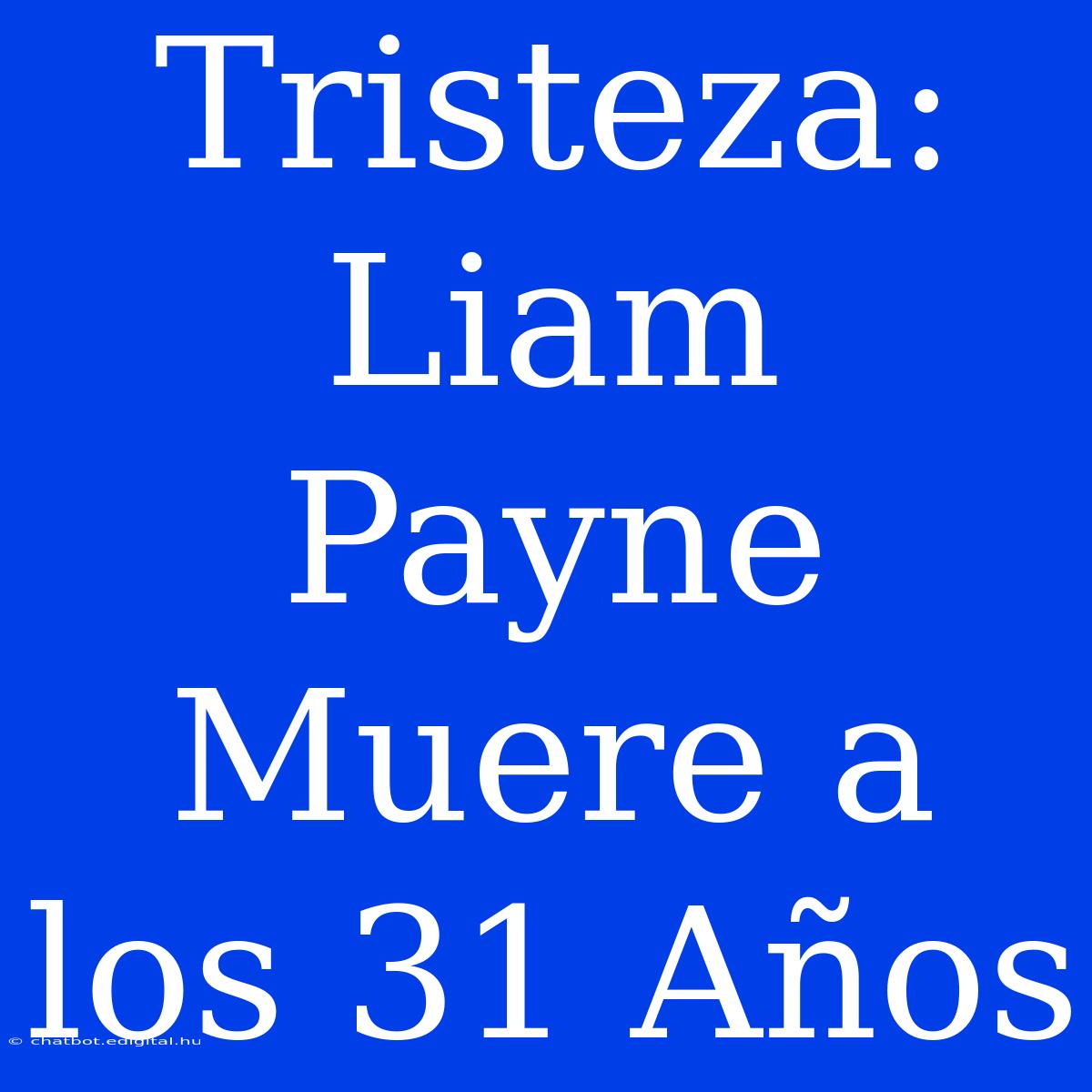 Tristeza: Liam Payne Muere A Los 31 Años