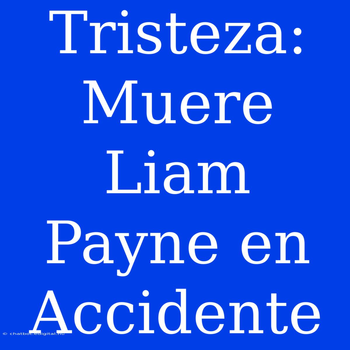 Tristeza: Muere Liam Payne En Accidente