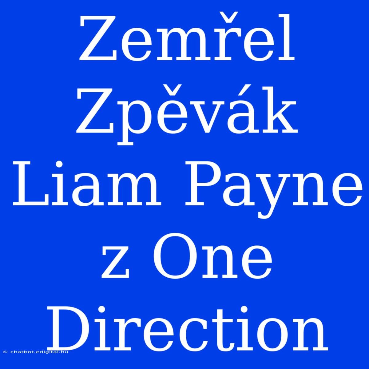 Zemřel Zpěvák Liam Payne Z One Direction